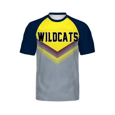 Holloway Youth Freestyle Semi-Sublimated Raglan Tee-Navy