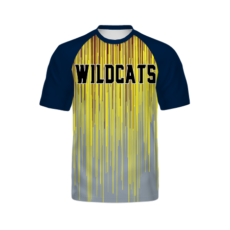 Holloway Youth Freestyle Semi-Sublimated Raglan Tee-Navy