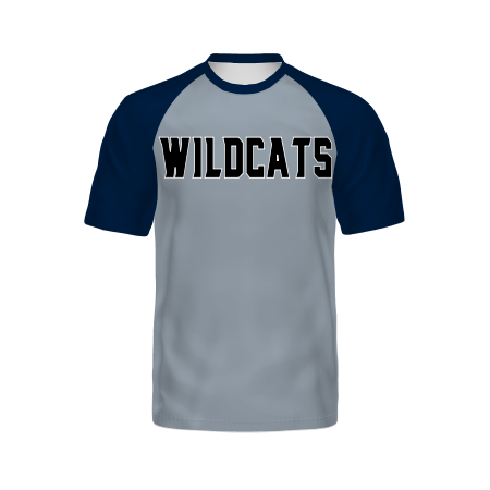 Holloway Youth Freestyle Semi-Sublimated Raglan Tee-Navy