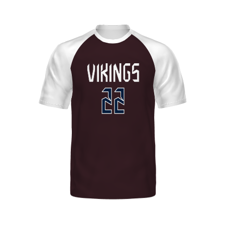 Holloway Youth Freestyle Semi-Sublimated Raglan Tee-White