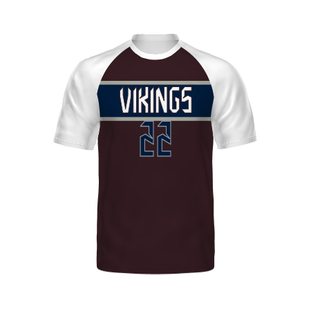 Holloway Youth Freestyle Semi-Sublimated Raglan Tee-White