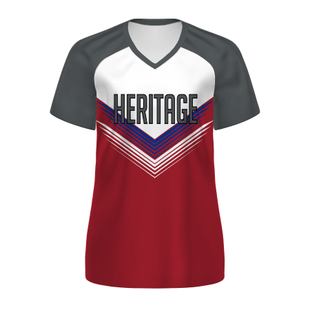 Holloway Ladies Freestyle Semi-Sublimated Raglan Tee-Graphite