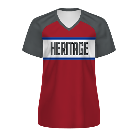 Holloway Ladies Freestyle Semi-Sublimated Raglan Tee-Graphite