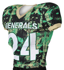 Dynamic Team Sports Alternative Camo Custom Sublimated Raglan Football Jersey (FB662-578)