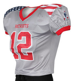 Dynamic Team Sports Stars & Stripes Custom Sublimated Raglan Football Jersey (FB662-581)