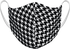 Athletic Knit Reusable Sublimated Fabric Face Mask (AKFM-1131), Color 'Houndstooth'
