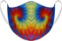 Athletic Knit Reusable Sublimated Fabric Face Mask (AKFM-1116), Color 'Psychedelic Tie Dye'