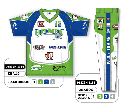 Athletic Knit Custom Sublimated Matching Softball Uniform Set Design 1136 (ZSB12S-1136)