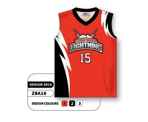 Athletic Knit Custom Sublimated Ladies Sleeveless V-Neck Softball Jersey Design 0916 (ZBA16-0916)