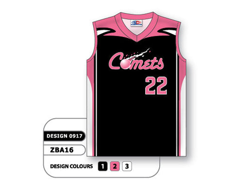 Athletic Knit Custom Sublimated Ladies Sleeveless V-Neck Softball Jersey Design 0917 (ZBA16-0917)
