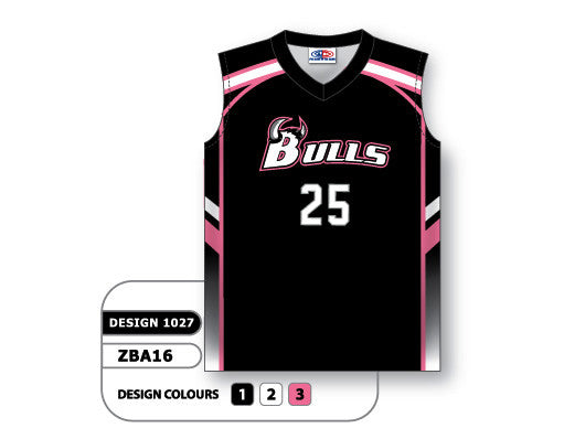 Athletic Knit Custom Sublimated Ladies Sleeveless V-Neck Softball Jersey Design 1027 (ZBA16-1027)