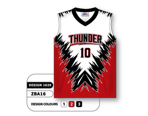 Athletic Knit Custom Sublimated Ladies Sleeveless V-Neck Softball Jersey Design 1029 (ZBA16-1029)