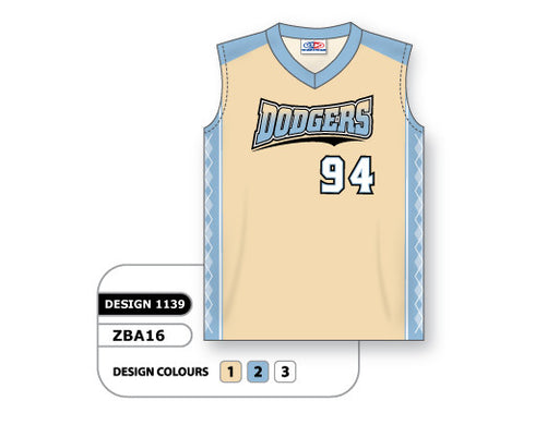 Athletic Knit Custom Sublimated Ladies Sleeveless V-Neck Softball Jersey Design 1139 (ZBA16-1139)