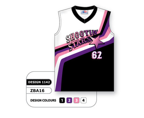 Athletic Knit Custom Sublimated Ladies Sleeveless V-Neck Softball Jersey Design 1142 (ZBA16-1142)