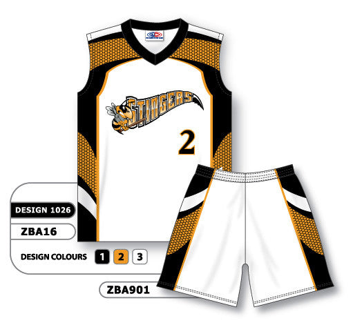 Athletic Knit Custom Sublimated Ladies Sleeveless V-Neck Softball Uniform Set Design 1026 (ZBA16S-1026)
