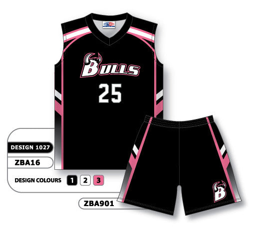 Athletic Knit Custom Sublimated Ladies Sleeveless V-Neck Softball Uniform Set Design 1027 (ZBA16S-1027)