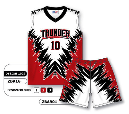 Athletic Knit Custom Sublimated Ladies Sleeveless V-Neck Softball Uniform Set Design 1029 (ZBA16S-1029)