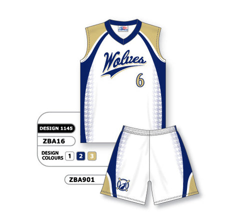 Athletic Knit Custom Sublimated Ladies Sleeveless V-Neck Softball Uniform Set Design 1145 (ZBA16S-1145)