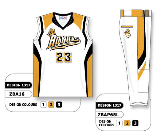 Athletic Knit Custom Sublimated Ladies Sleeveless V-Neck Softball Uniform Set Design 1317 (ZBA16S-1317)
