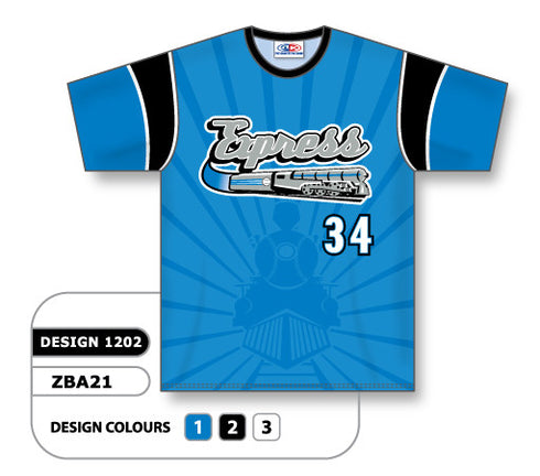 Athletic Knit Custom Sublimated Crew Neck Softball Jersey Design 1202 (ZSB21-1202)