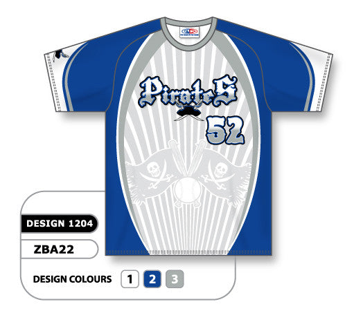 Athletic Knit Custom Sublimated Crew Neck Baseball Jersey Design 1204 (ZBA22-1204)