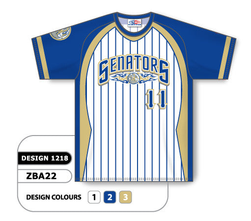 Athletic Knit Custom Sublimated Crew Neck Baseball Jersey Design 1218 (ZBA22-1218)