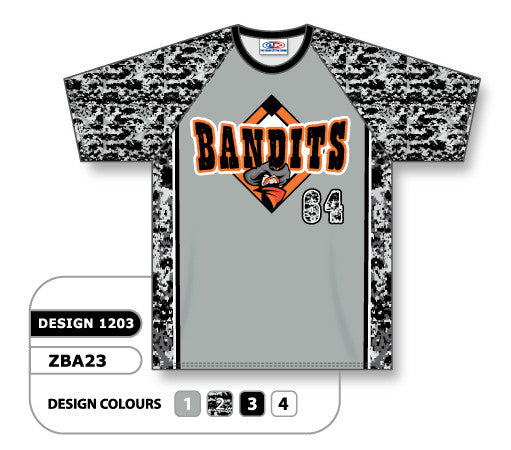 Athletic Knit Custom Sublimated Crew Neck Baseball Jersey Design 1203 (ZBA23-1203)