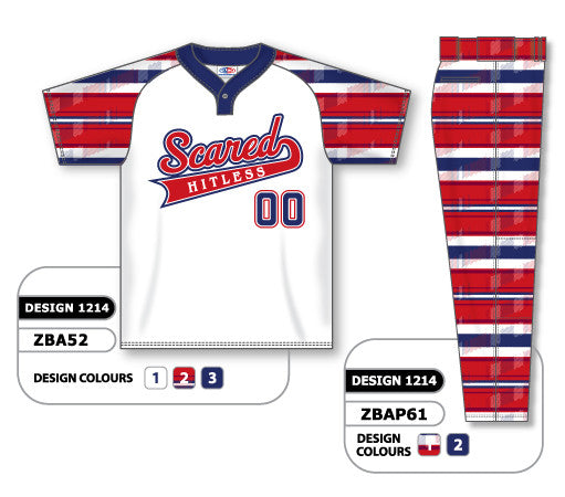Athletic Knit Custom Sublimated Matching Softball Uniform Set Design 1214 (ZSB52S-1214)