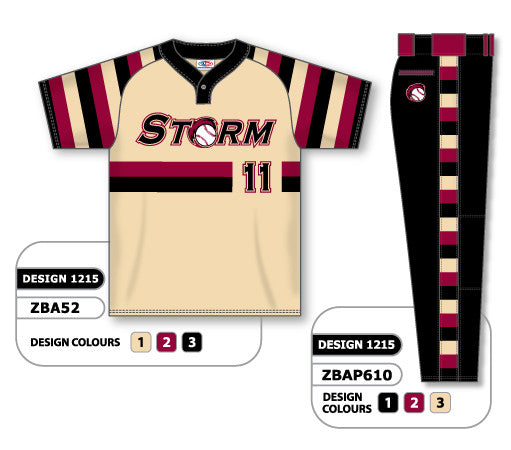 Athletic Knit Custom Sublimated Matching Softball Uniform Set Design 1215 (ZSB52S-1215)