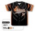 Athletic Knit Custom Sublimated Full Button Baseball Jersey Design 1303 (ZBA71-1303)