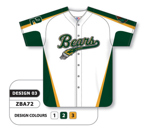 Athletic Knit Custom Sublimated Full Button Softball Jersey Design 0903 (ZSB72-0903)