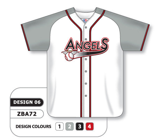 Athletic Knit Custom Sublimated Full Button Softball Jersey Design 0906 (ZSB72-0906)