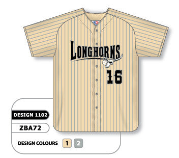Athletic Knit Custom Sublimated Full Button Softball Jersey Design 1102 (ZSB72-1102)