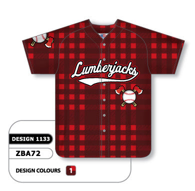 Athletic Knit Custom Sublimated Full Button Softball Jersey Design 1133 (ZSB72-1133)