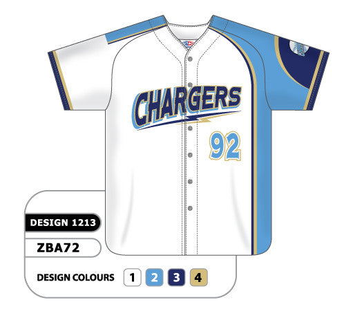 Athletic Knit Custom Sublimated Full Button Baseball Jersey Design 1213 (ZBA72-1213)