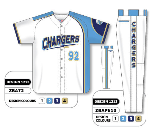 Athletic Knit Custom Sublimated Matching Softball Uniform Set Design 1213 (ZSB72S-1213)