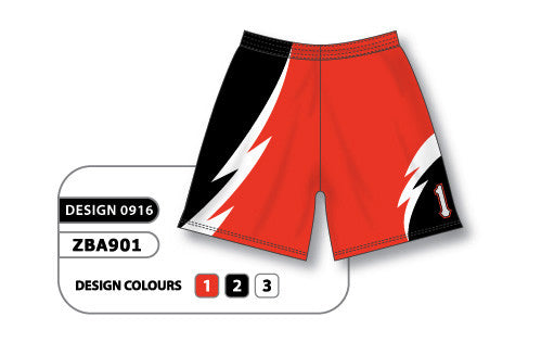 Athletic Knit Custom Sublimated Ladies Softball Short Design 0916 (ZBA901-0916)