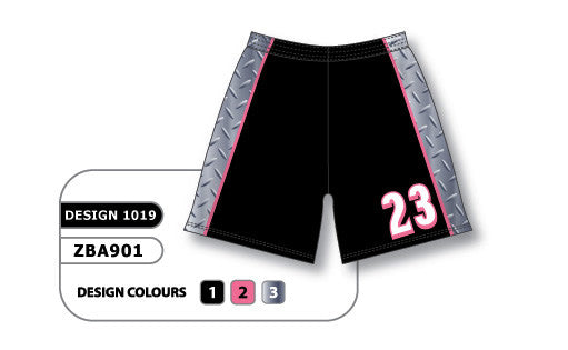Athletic Knit Custom Sublimated Ladies Softball Short Design 1019 (ZBA901-1019)