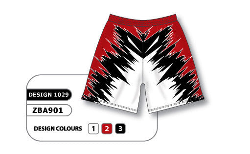 Athletic Knit Custom Sublimated Ladies Softball Short Design 1029 (ZBA901-1029)