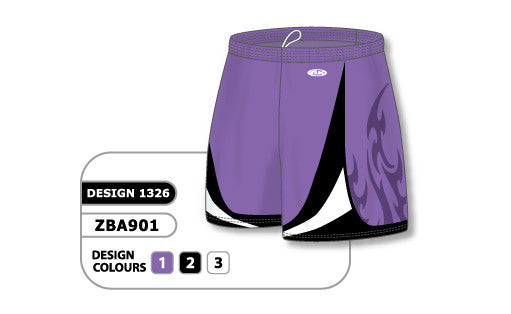 Athletic Knit Custom Sublimated Ladies Softball Short Design 1326 (ZBA901-1326)