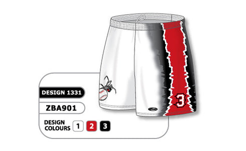 Athletic Knit Custom Sublimated Ladies Softball Short Design 1331 (ZBA901-1331)