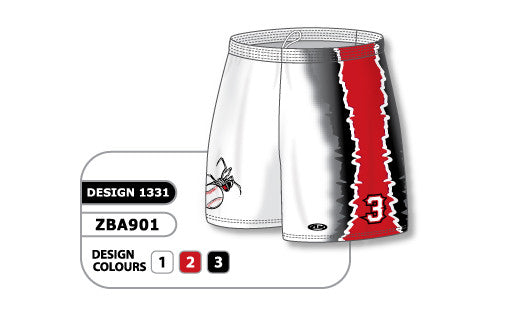 Athletic Knit Custom Sublimated Ladies Softball Short Design 1331 (ZBA901-1331)