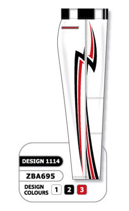 Athletic Knit Custom Sublimated Softball Pant Design 1114 (ZSBP61-1114)