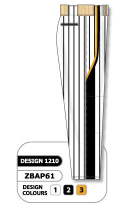 Athletic Knit Custom Sublimated Softball Pant Design 1210 (ZSBP61-1210)