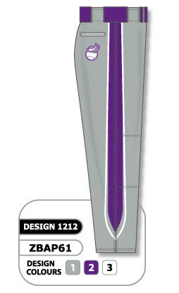 Athletic Knit Custom Sublimated Softball Pant Design 1212 (ZSBP61-1212)