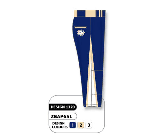 Athletic Knit Custom Sublimated Ladies Softball Pant Design 1320 (ZBAP65-1320)
