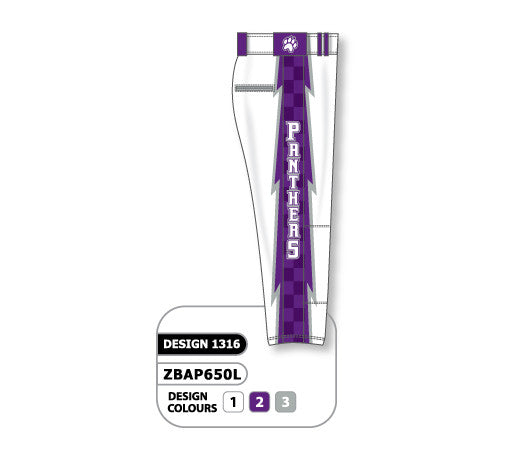 Athletic Knit Custom Sublimated Ladies Softball Pant Design 1316 (ZBAP650-1316)