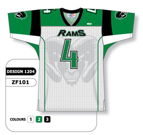 Athletic Knit Custom Sublimated Football Jersey Design 1204 (ZF101-1204)