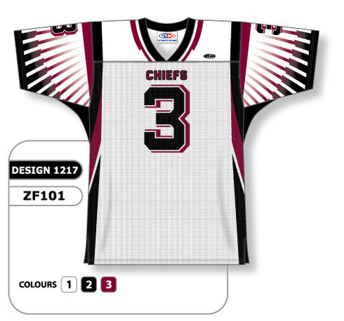 Athletic Knit Custom Sublimated Football Jersey Design 1217 (ZF101-1217)