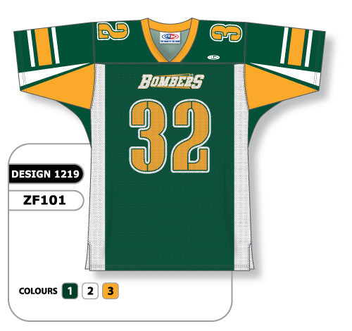 Athletic Knit Custom Sublimated Football Jersey Design 1219 (ZF101-1219)
